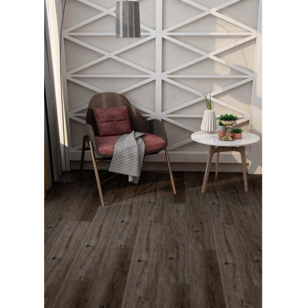 Midnight Miracle Brown SPC Flooring 5mm Anti Slip Fire Retardant GKBM Greenpy MJ-W6008