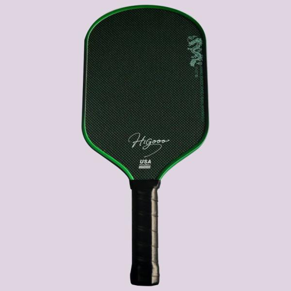 LONG HIGOOO Pickleball Paddle Hybrid Power Serrated 100% Foam Core16mm Thermoformed Titanium Pickleball Paddle Gift Paddle Cover