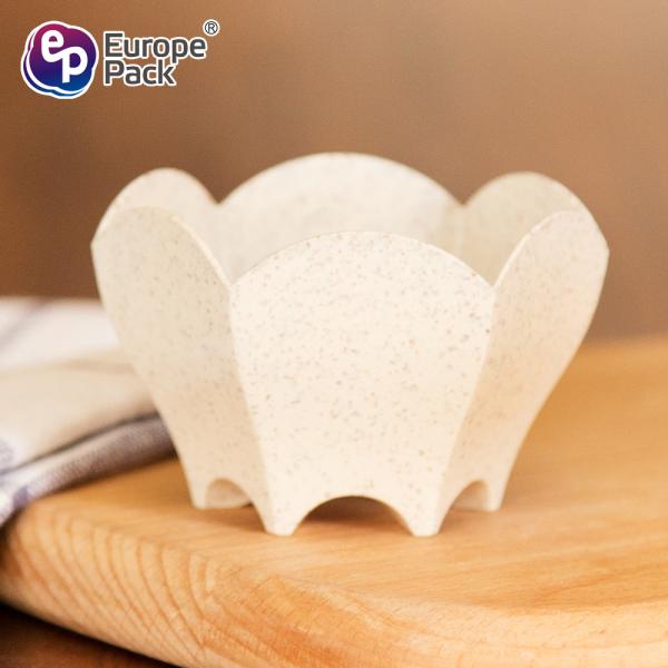Europe-Pack new products flower shape biodegradable plastic fancy dessert cup