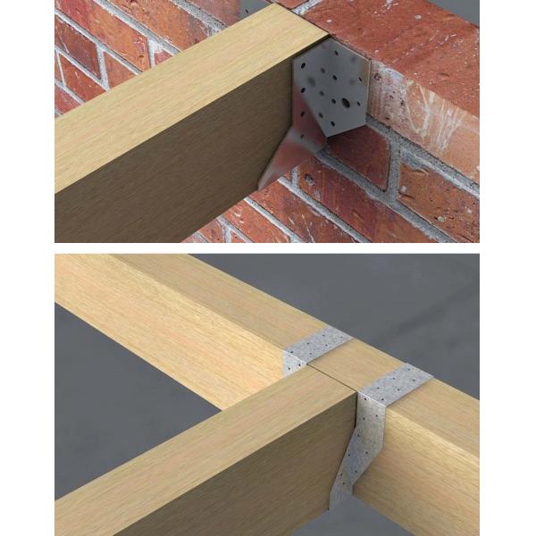 Плоская Т-образная угловая скобка для ремонта 45*160*140 мм