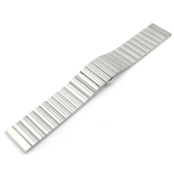 Modern Industrial Mesh & Solid Link Metal Watchband