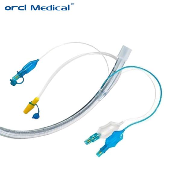 Producto de consumo médico Tubo endotraqueal reforzado con luz de evacuación Tubos ETT con esposas de perfil bajo