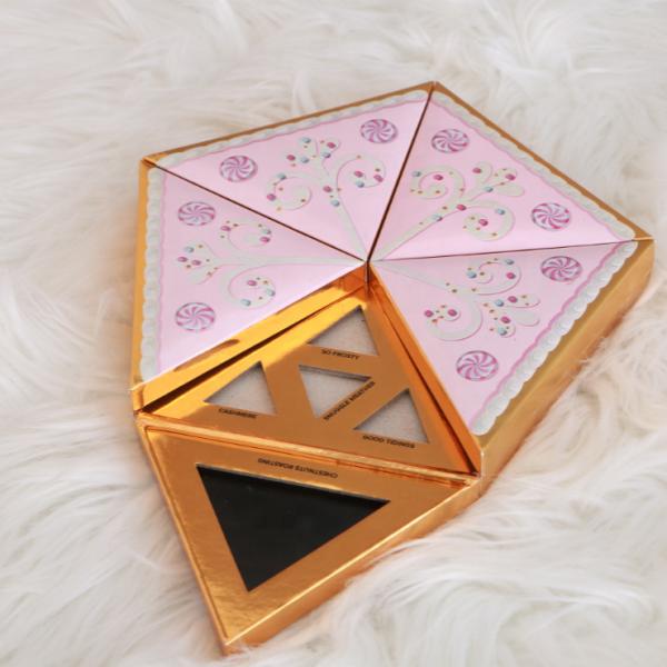 ISO 9001 Recyclable Pentagon Cosmetic Eyeshadow Palette