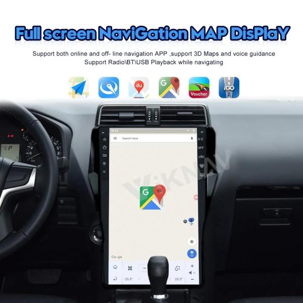 16 дюймовый сенсорный экран для 2018-2022 Toyota Prado 128G навигация GPS мультимедийный проигрыватель беспроводной Carplay