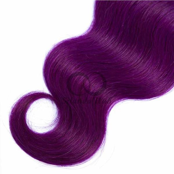 #T1B/Purple Body Wave Remy Human Hair Bundles Sew In Weave Bundles Brazilian Bundle Deals