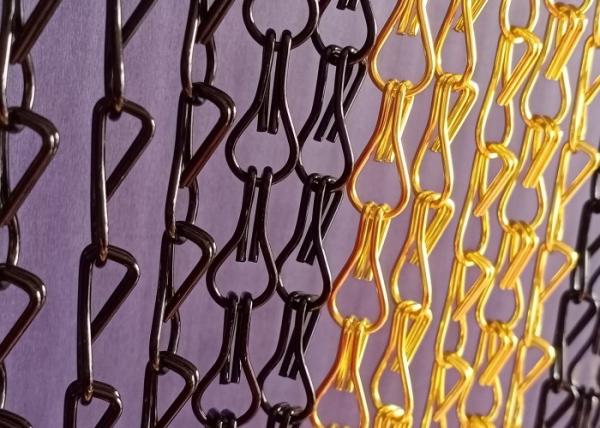 a corrente de alumínio de 1.6mm perlou a cortina usada para a decoração da propriedade privada