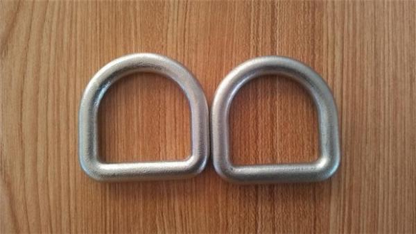 High Strength Safety D Rings Zinc Plated Buckle D Rings With Hot Forged