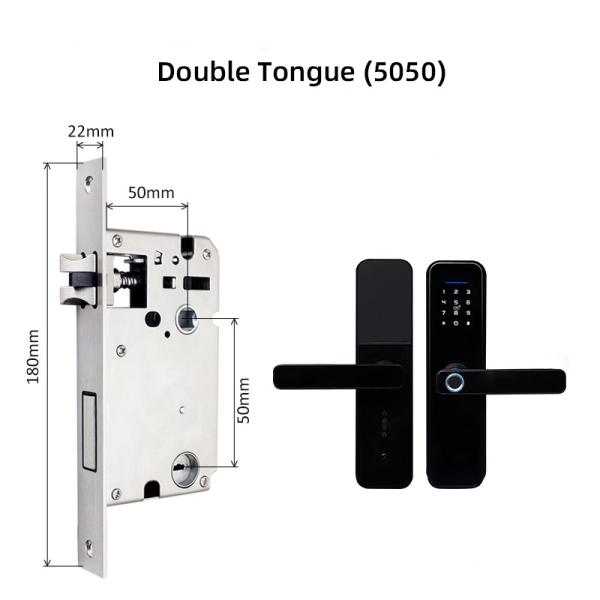 Bronze Tuya Smart Door Lock 5VDC Electronic Entry Door Locks For Home