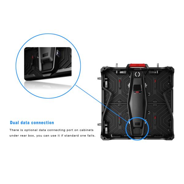 Waterproof IP65 P3.91 Outdoor Rental LED Display Dual Signal Backup Ports For Stage