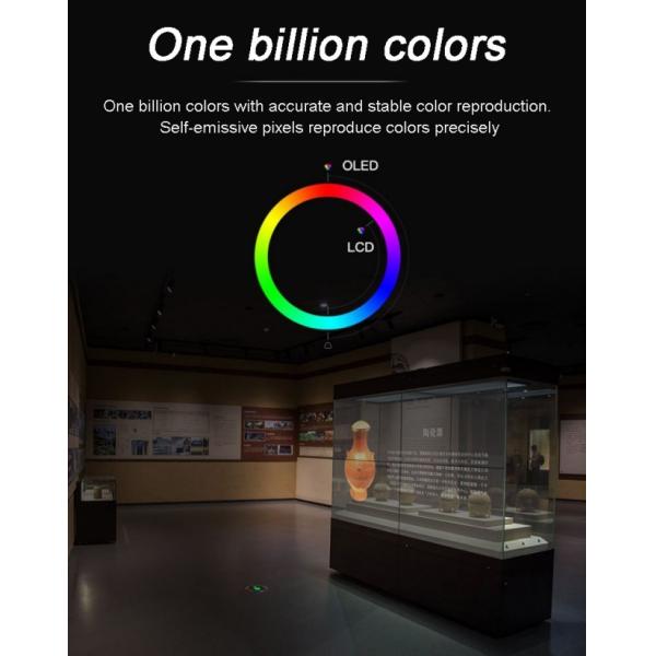 High Transparency Full Color Writing Method OLED Display Panel for Shopping Mall Advertising