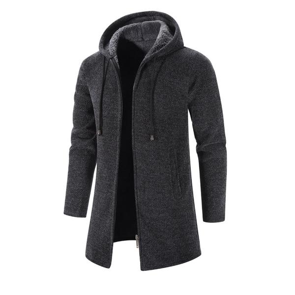 Upgrade Your Wardrobe Men's Chenille Print Cardigan Sweater Coat for Autumn and Winter
