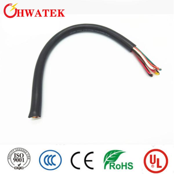UL2517 5Cx10AWG+W Tinned Copper Stranded Industrial Flexible Cable with PVC Insulation and Jacket for 300V 105℃ Applications