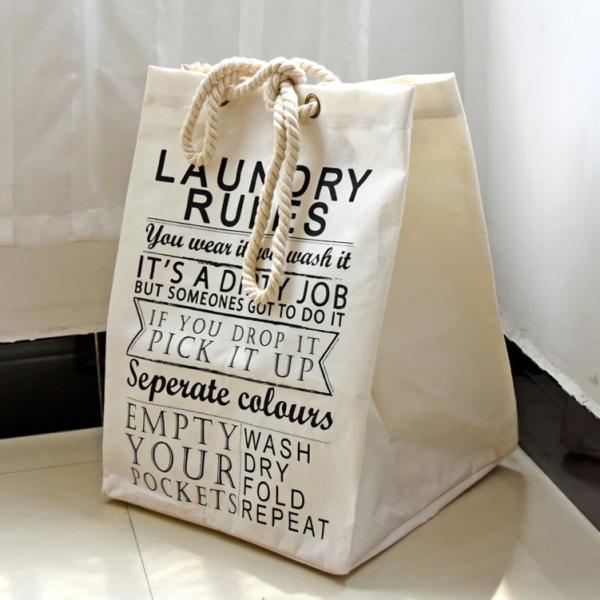 Puting portable big storage bag outdoor travel clothes school carry bag laundry rules facility customized canvas