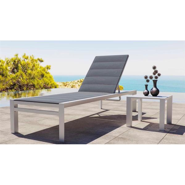 Outdoor Sun Lounger Patio Pool Chair Aluminum Material Poolside Furniture Beach Lounger chair