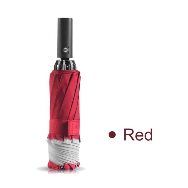 23 Or 25 Inch 10 Ribs Reversed Portable Folding Umbrella Anti Springback