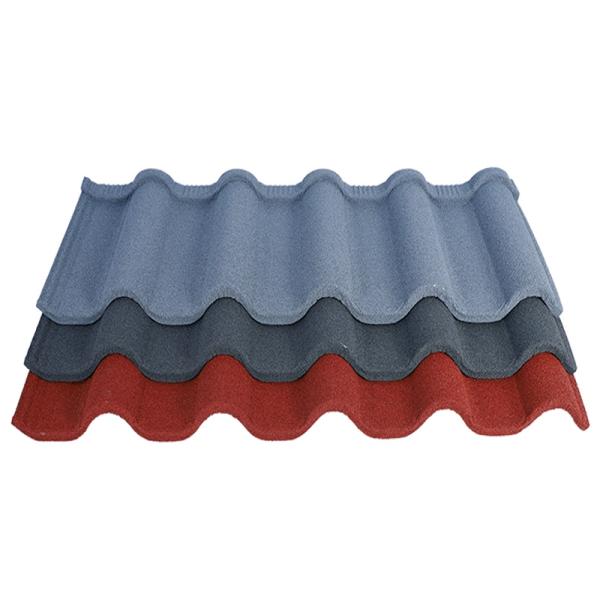 2024 Новый тип глубокой римской плитки с канавкой AZ90 Алюцинковый цвет Каменный покрытый металлом крыша плитка Вилла архитектура