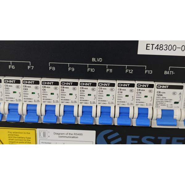 ET48300005 5U 18kW 48V 300A DC Telecom Power System with Six 3kW Rectifiers and Front Service Distribution