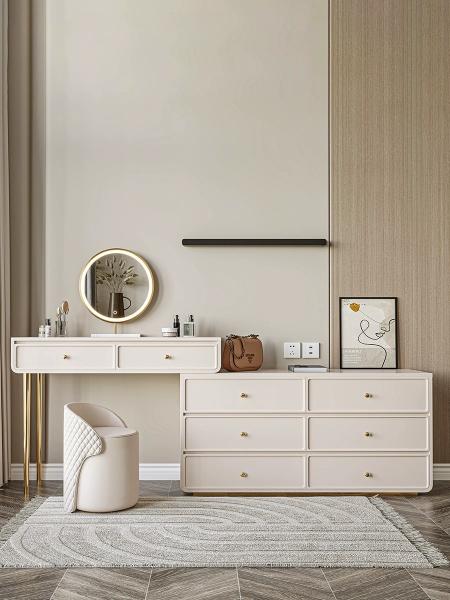 Scandinavian Modern Bedroom Furniture  Space Saving Dressing Table Nightstand