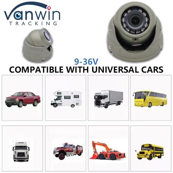 Vehicle Mounted Camera Full HD 1080P Night Vision 2.8mm Lens Wide Angle Dome Camera
