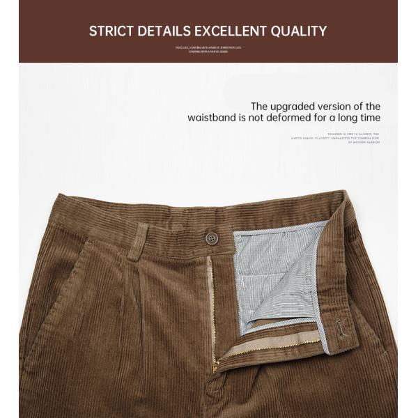 Custom Logo Made Men's 100% Cotton Corduroy Pants Business Straight Pants для мужчин