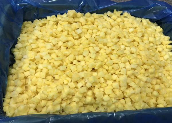 Delicious 10*10mm 15*15mm IQF Pineapple Cubes