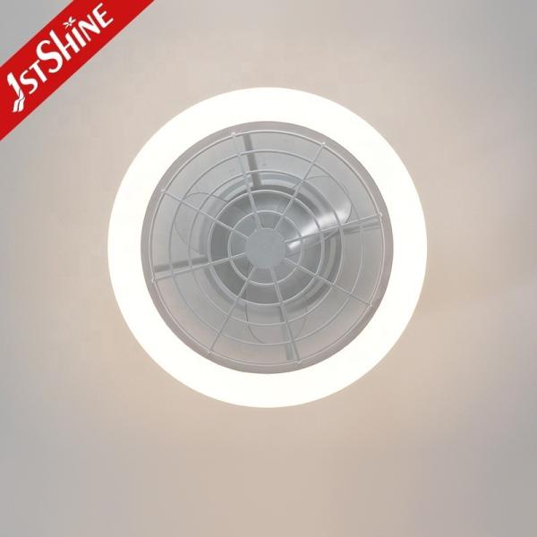 Material do corpo metálico 20 Ventilador de teto de pequeno espaço com iluminação LED de 40W e corpo de plástico