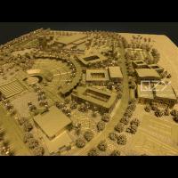 Egipto Modelo de paisaje Arquitectura de bronce 1/1000 OEM