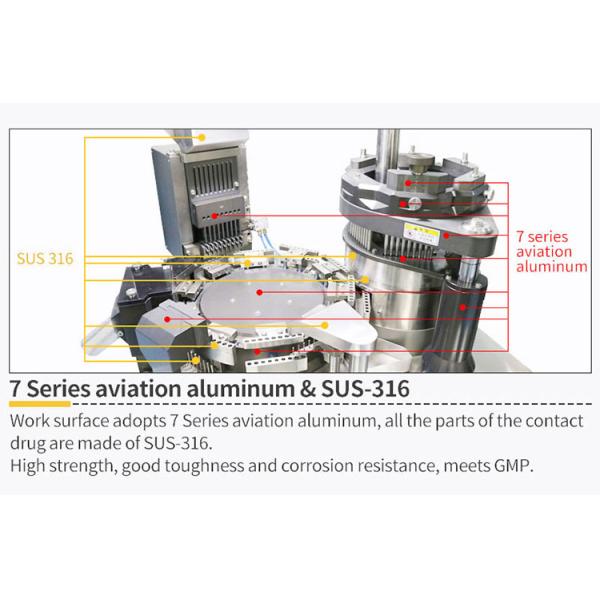 90000pcs/H 3 бурит заключение машины заполнителя капсулы