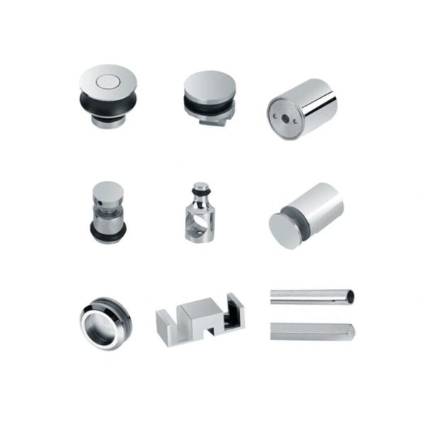 OEM CNC Hardware Parts Cabinets Stainless Steel Frameless Sliding Glass Shower Doors