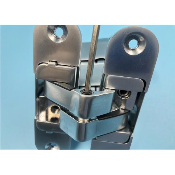 Pearl Chrome Adjustable Concealed Hinges For House Solid Wood Door