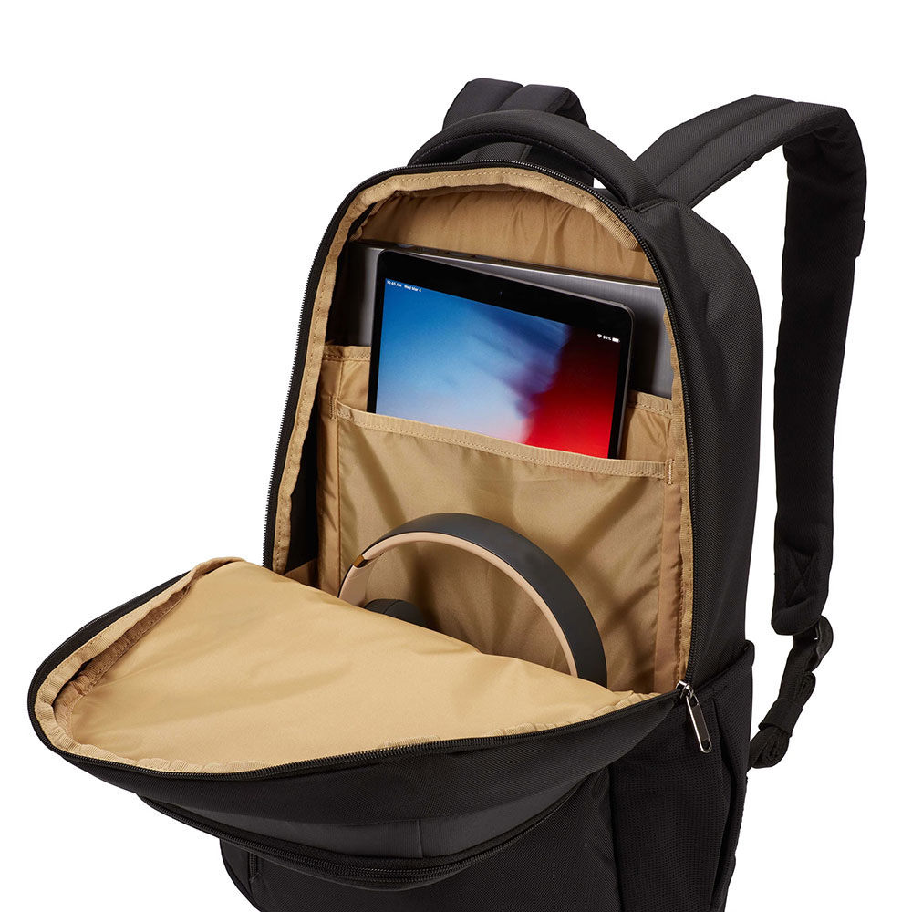 For 15.6-Inch Black Laptop Backpack Custom Logo 12-Inch Tablet Pocket High-Capacity Travel Computer Bag Polyester DNB59