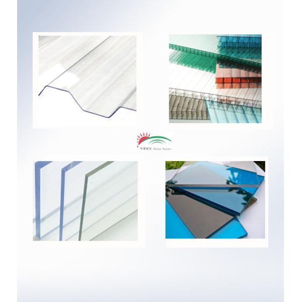 Ультрафиолетовая защита 50ум 0,8 мм поликарбонат прозрачный гофрированный волнообразный кровельный лист