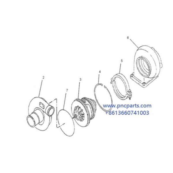 E320 Turbocharger 5I-7952 E312 Turbo 49179-02230 CAT Track Excavator