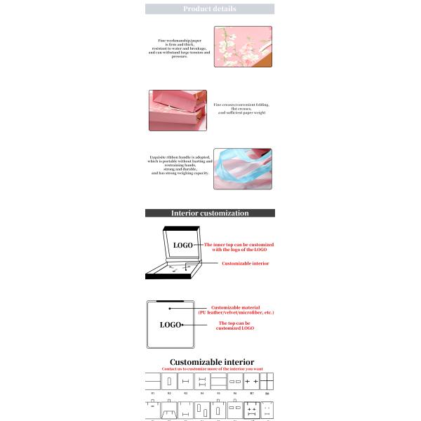 Flower Pattern Sturdy Cardboard Paper Tote Bag With Handles For Girl'S Birthday Gift