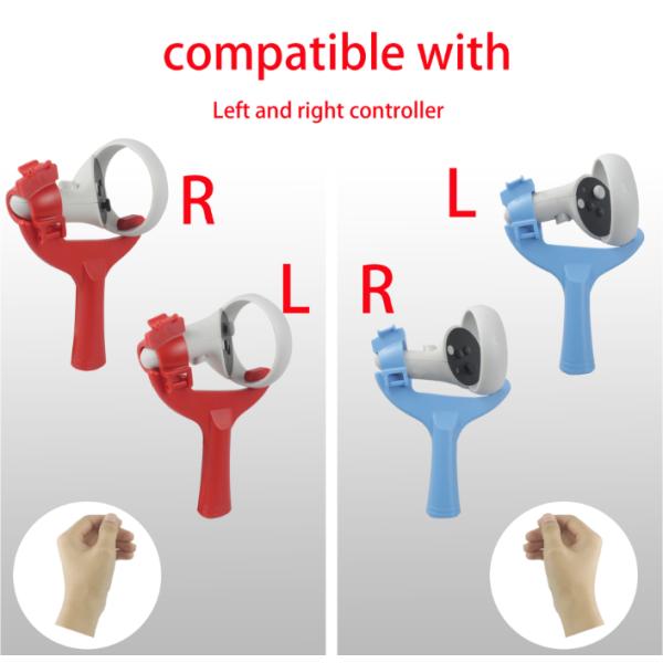 For Oculus Quest 2 VR integrated game accessories   Handle Touch Controllers  Table Tennis Paddle Grip in pairs