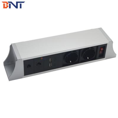 Mount under desk multimedia power data under table socket