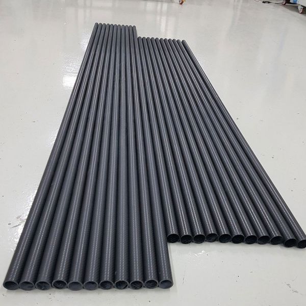 High Modulus Twill Weave Carbon Fiber Tube Lightweight Round Carbon Fiber Rod Pipe