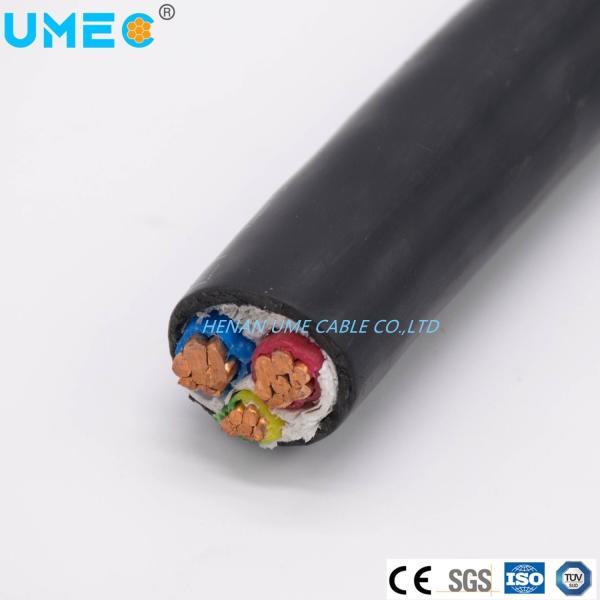 Cable de alimentação de jaqueta de PVC isolado de cobre sem oxigénio 3.6/6kv Cu/PVC/PVC