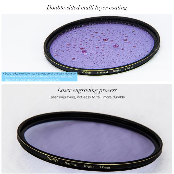 77mm Night Filter For Camera , Round Shape Photography Filters Night Vision