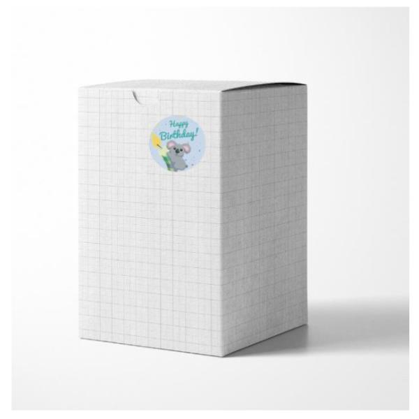 0.04mm персонализированные стикеры 0.06kg/Pcs подарка с днем рождений