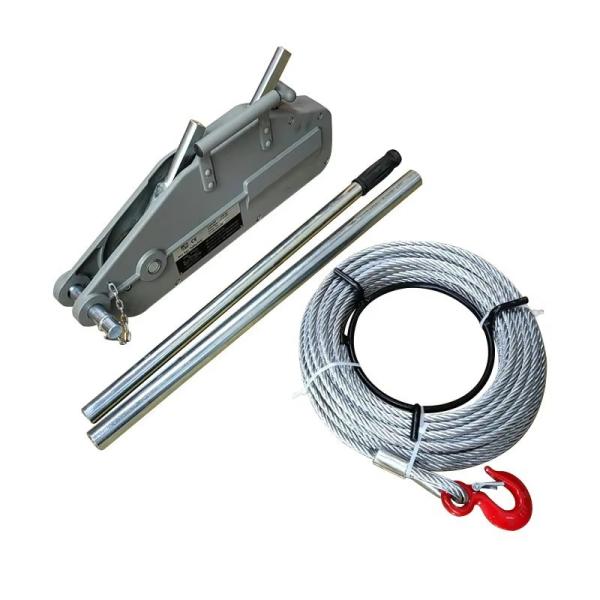 Manual Wire Rope Lever Pulling Hoist Hand Winch Puller With Aluminum Body For Construction Site Lifting