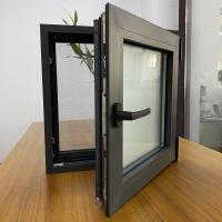 Taille personnalisée fenêtres en aluminium noir