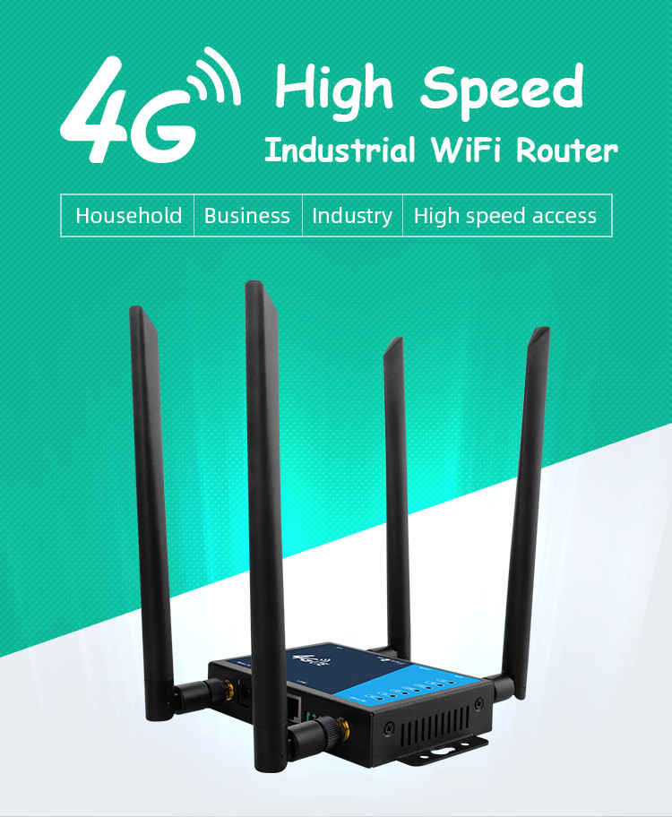 слот SIM-карты маршрутизатора модема антенн маршрутизатора 4 2.4Ghz 4G LTE промышленный