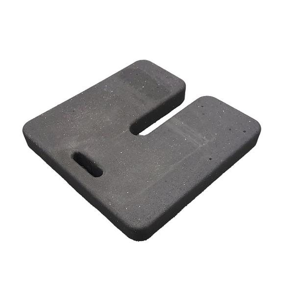 30 Lbs Rubber Base Weight 18X18X2.6 Inches Recycled Rubber Base 1.0g/cm3
