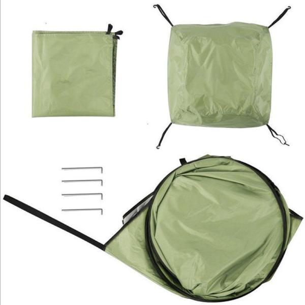 Convenient Green Automatic Waterproof Outdoor Toliet Tent for Camping and Shower