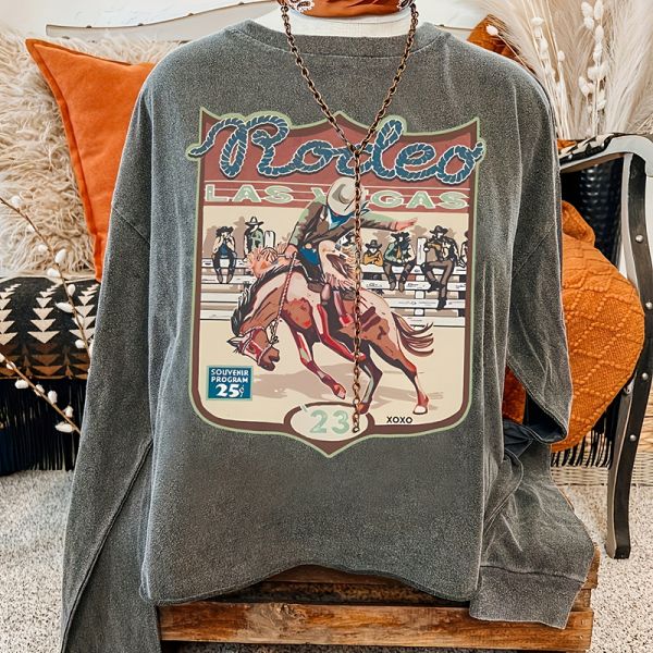 Casual Style Long Sleeve T-Shirt with Straight Hemline for Daily Wear in Fall/Winter Season