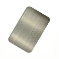 OEM decorativo escovado de prata 201 das folhas dos Ss 304 certificado de 316 GV