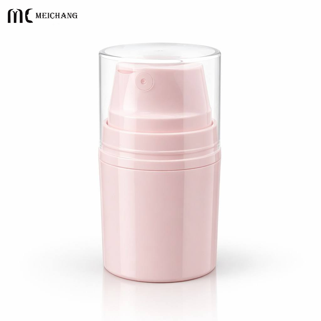 30ml-150ml Self-Sealing Airless Pump Bottle with Protective Cap | PP Vacuum Cosmetic Packaging Bottle(MC-227)
