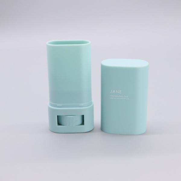 Industrial Cosmetic Oval Lotion Bar Stick Refillable Plastic Purple Lipbalm Tube Twist up Deodorant Container 5g 15g 20g