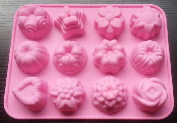 Silicone manufacturer Silicone baking tools 12 cup flower-shaped silicone mold SB-016
